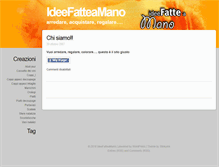 Tablet Screenshot of ideefatteamano.com